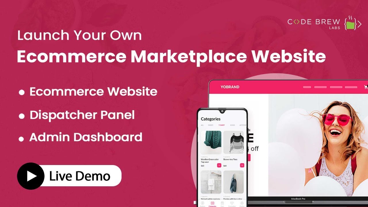 Ecommerce Marketplace Website With Admin Panel – Live Demo